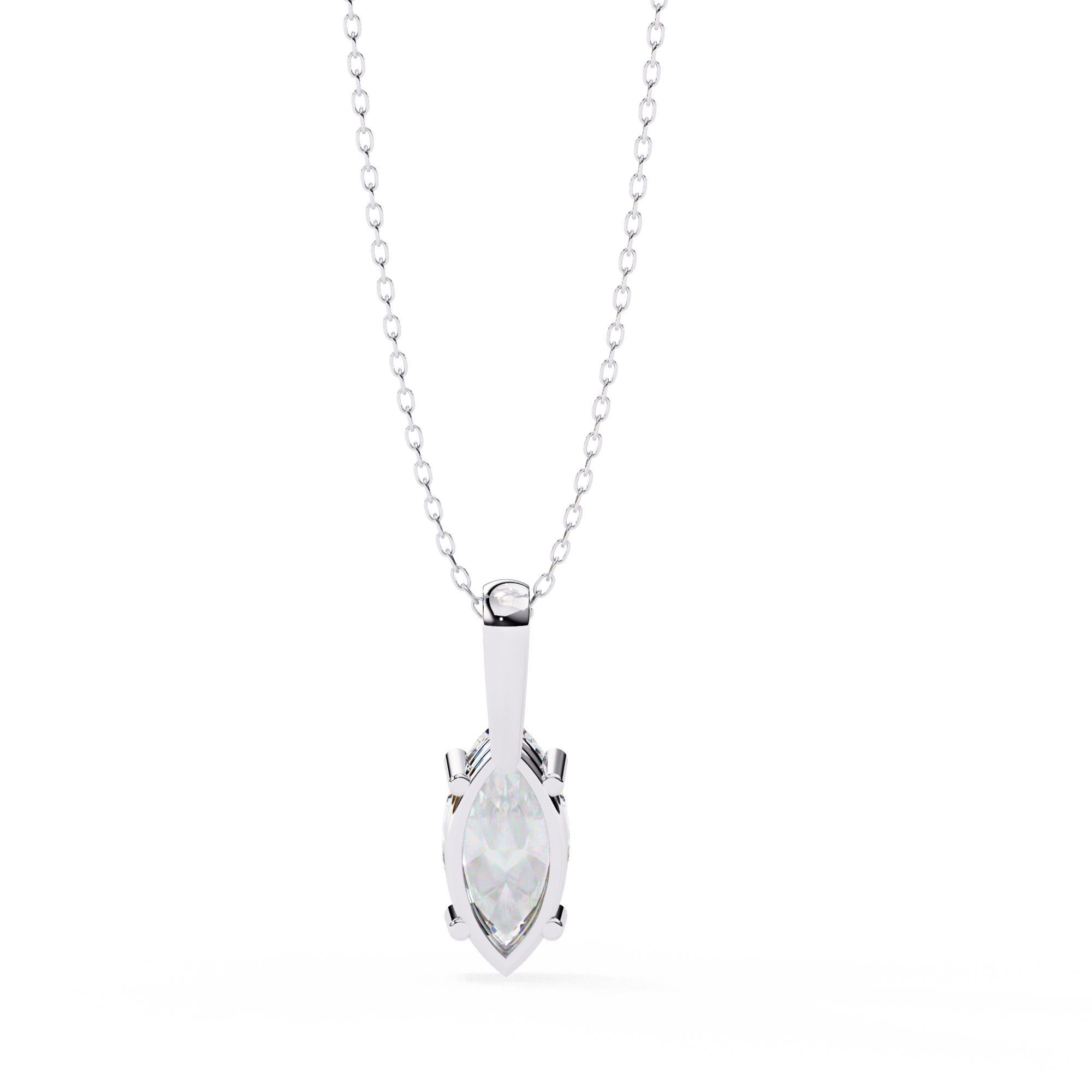 Pavé Diamond Teardrop Pendant