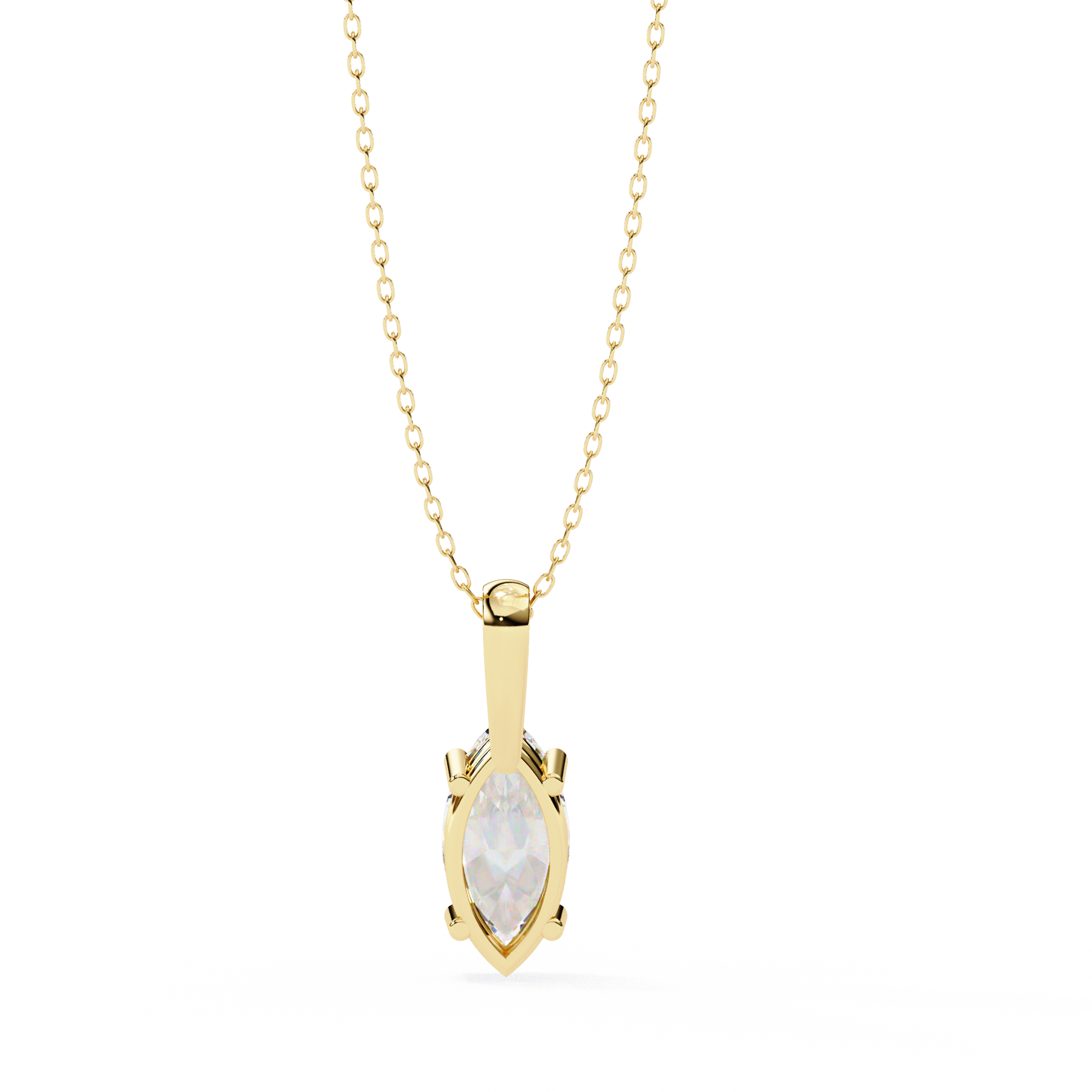 Pavé Diamond Teardrop Pendant