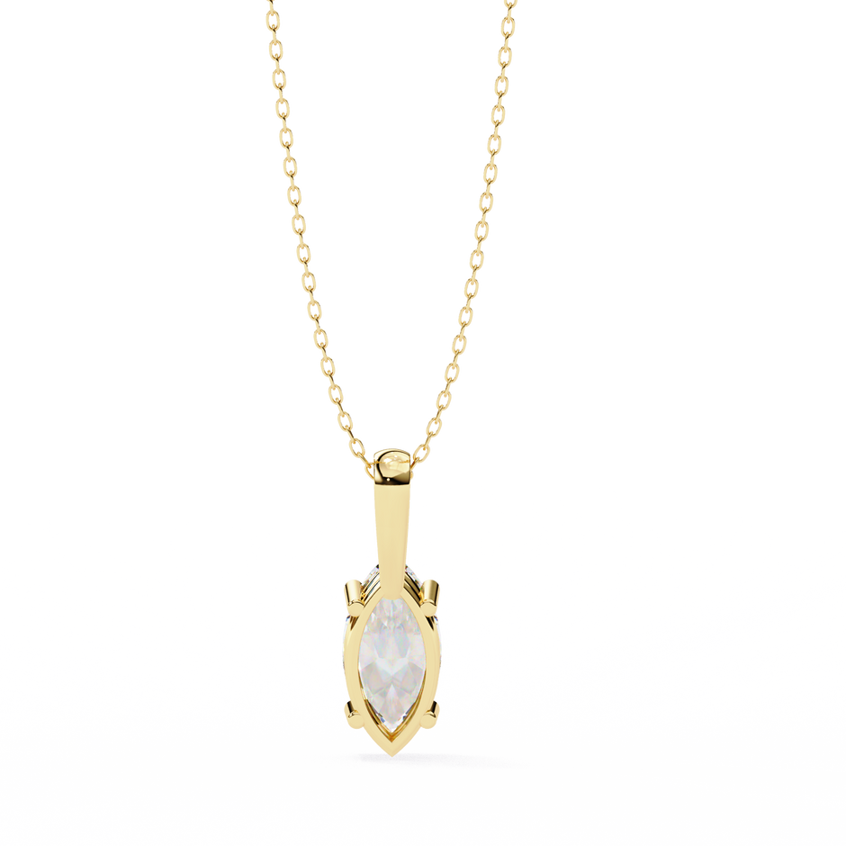 Pavé Diamond Teardrop Pendant