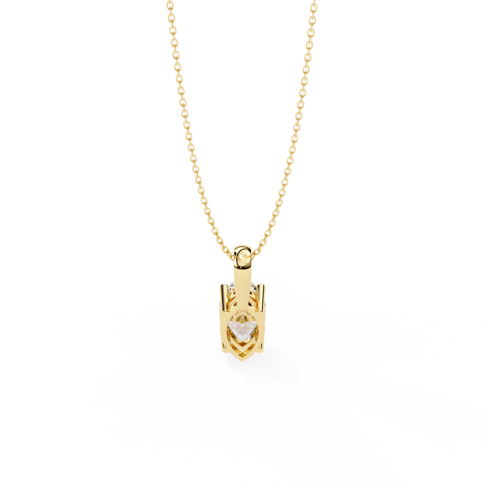 Pavé Diamond Teardrop Pendant