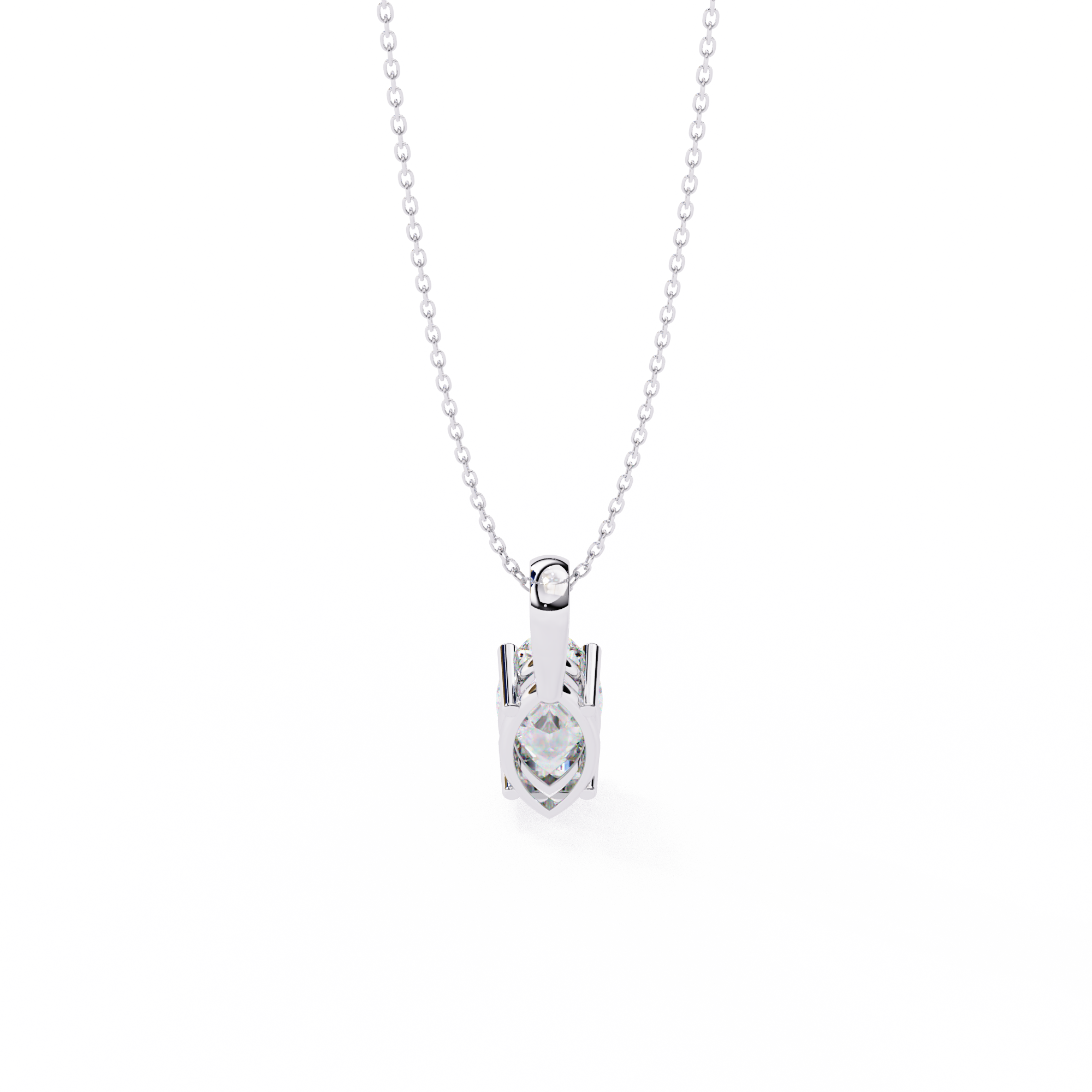 Pavé Diamond Teardrop Pendant