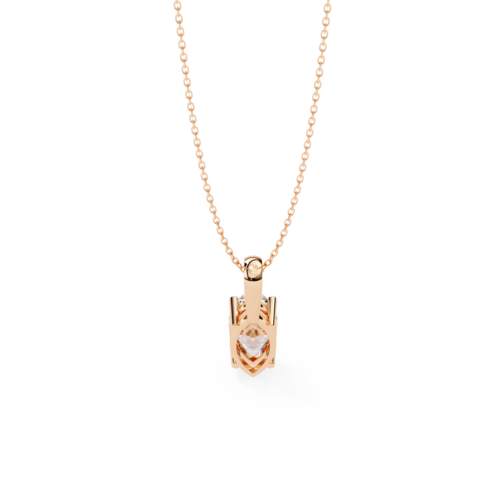 Pavé Diamond Teardrop Pendant