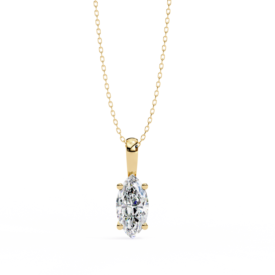 Pavé Diamond Teardrop Pendant