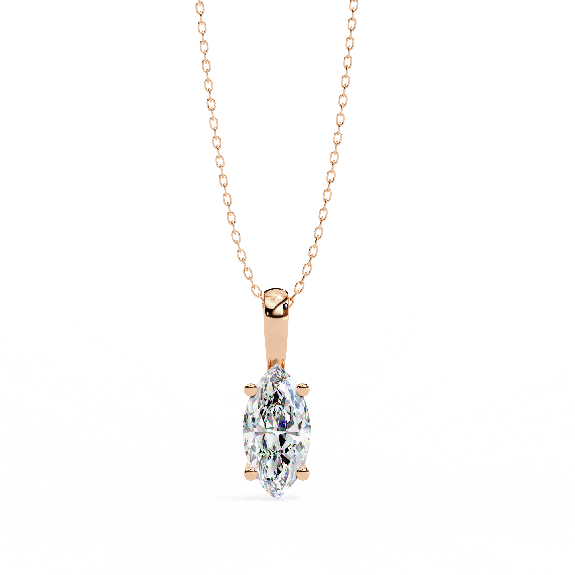 Pavé Diamond Teardrop Pendant