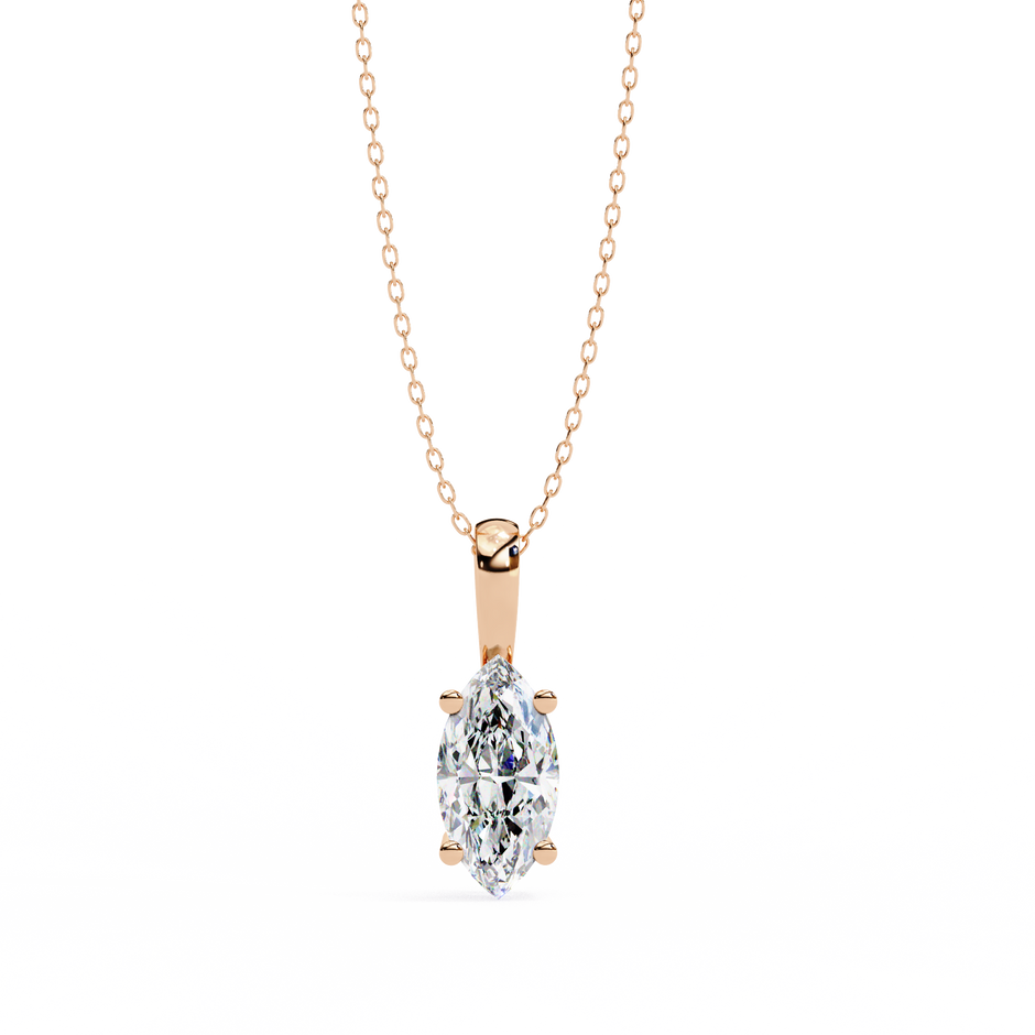 Pavé Diamond Teardrop Pendant