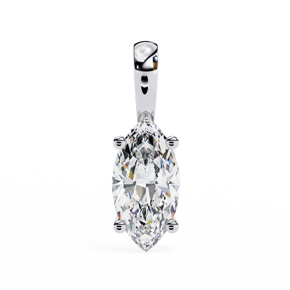 Pavé Diamond Teardrop Pendant