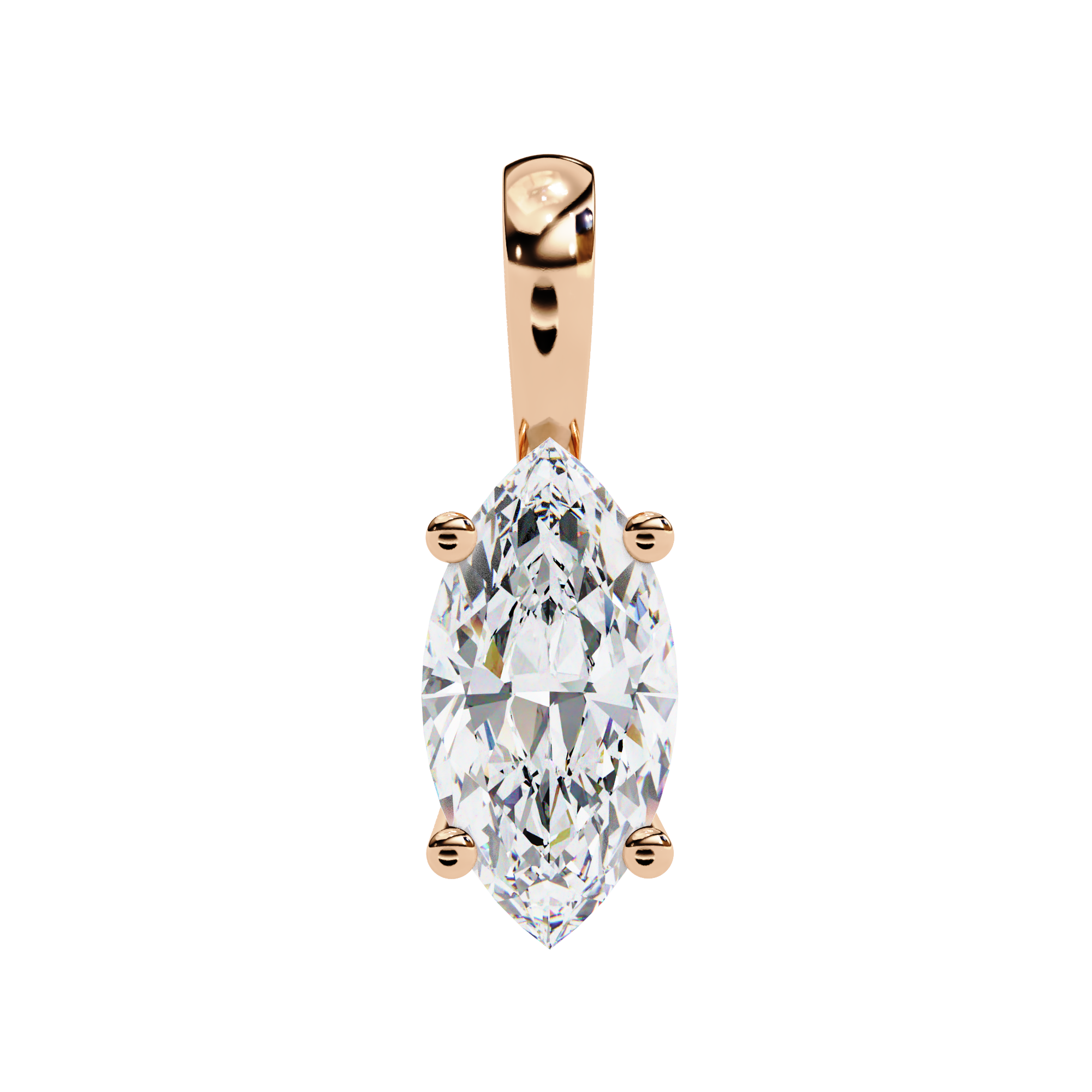 Pavé Diamond Teardrop Pendant