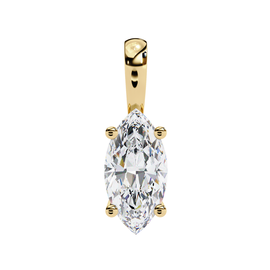 Pavé Diamond Teardrop Pendant