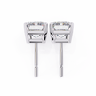 Rivière Halo Diamond Stud Earrings — 10k–18k Gold