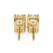 Rivière Halo Diamond Stud Earrings — 10k–18k Gold