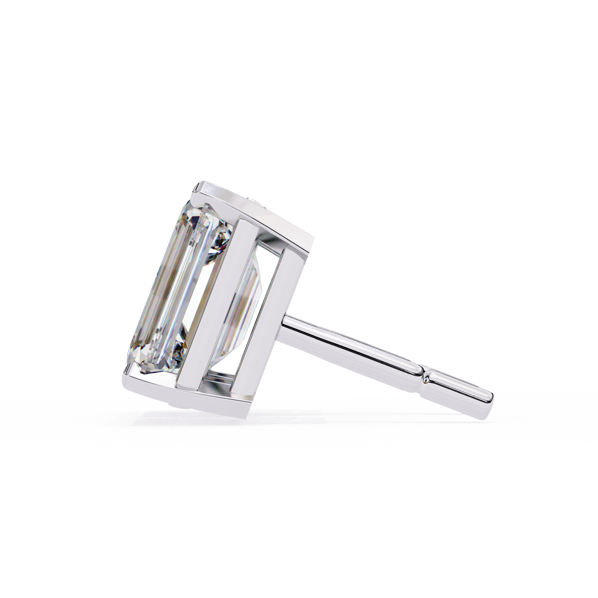 Rivière Halo Diamond Stud Earrings — 10k–18k Gold