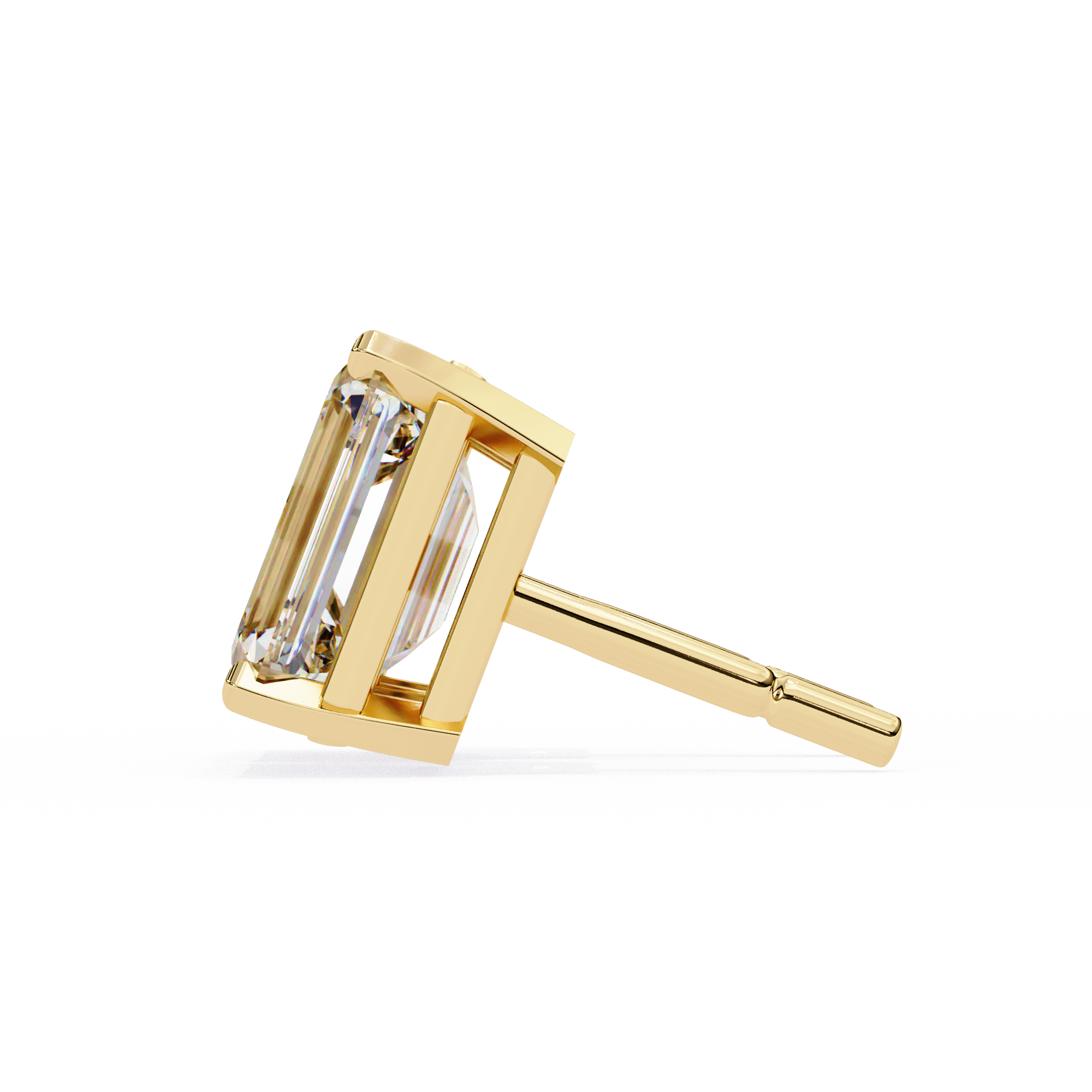 Rivière Halo Diamond Stud Earrings — 10k–18k Gold