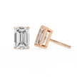 Rivière Halo Diamond Stud Earrings — 10k–18k Gold