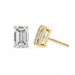 Rivière Halo Diamond Stud Earrings — 10k–18k Gold