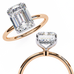 Round Brilliant Diamond Solitaire Ring in 10k–18k Gold