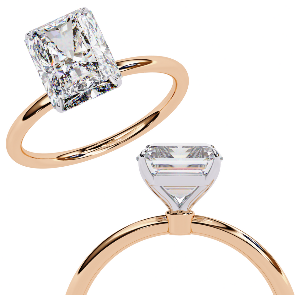 Round Brilliant Diamond Solitaire Ring in 10k–18k Gold