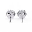 Noble Tulip Prong Diamond Stud Earrings — 10k–18k Gold