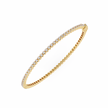Éclat Pavé Link Bracelet in 10k–18k Gold