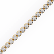 Éclat Pavé Link Bracelet in 10k–18k Gold