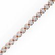 Éclat Pavé Link Bracelet in 10k–18k Gold