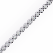 Éclat Pavé Link Bracelet in 10k–18k Gold