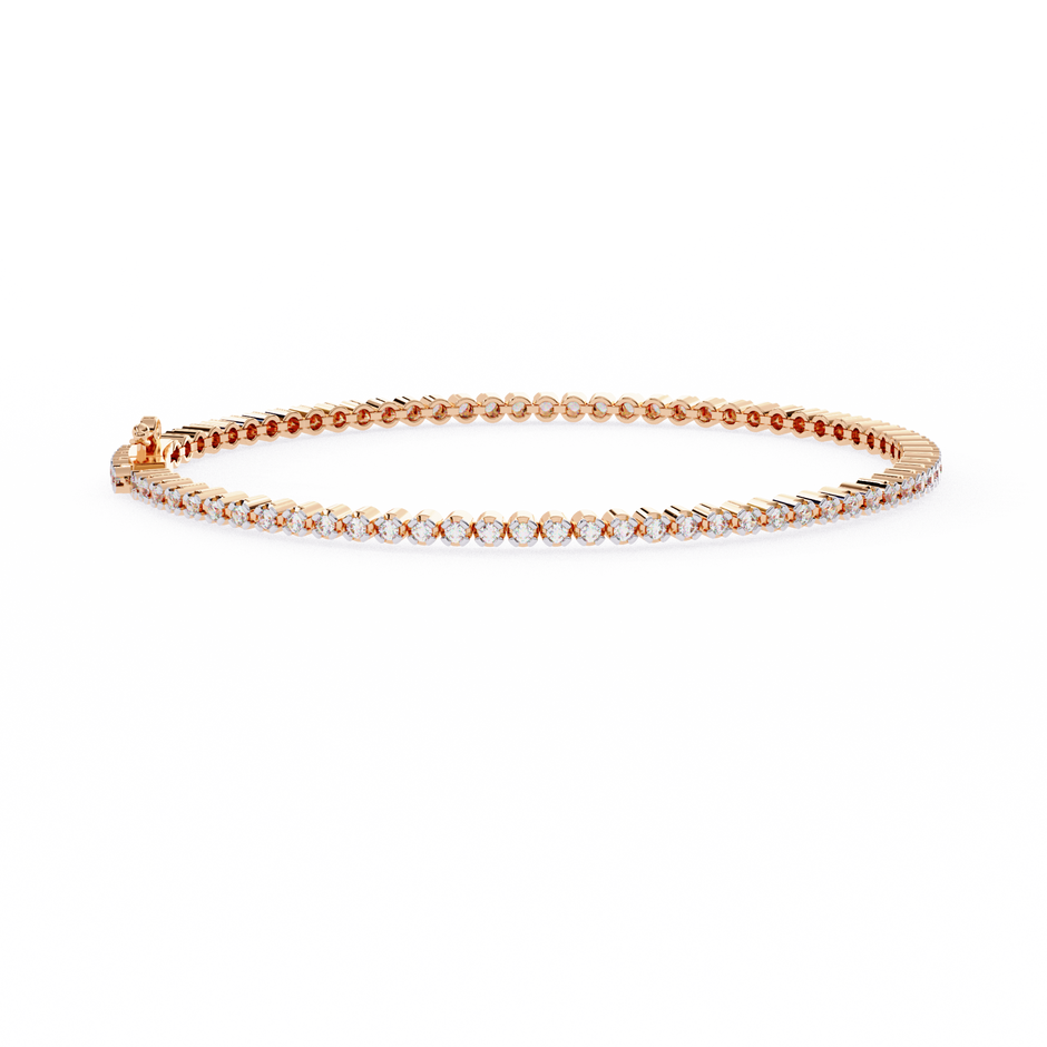 Éclat Pavé Link Bracelet in 10k–18k Gold
