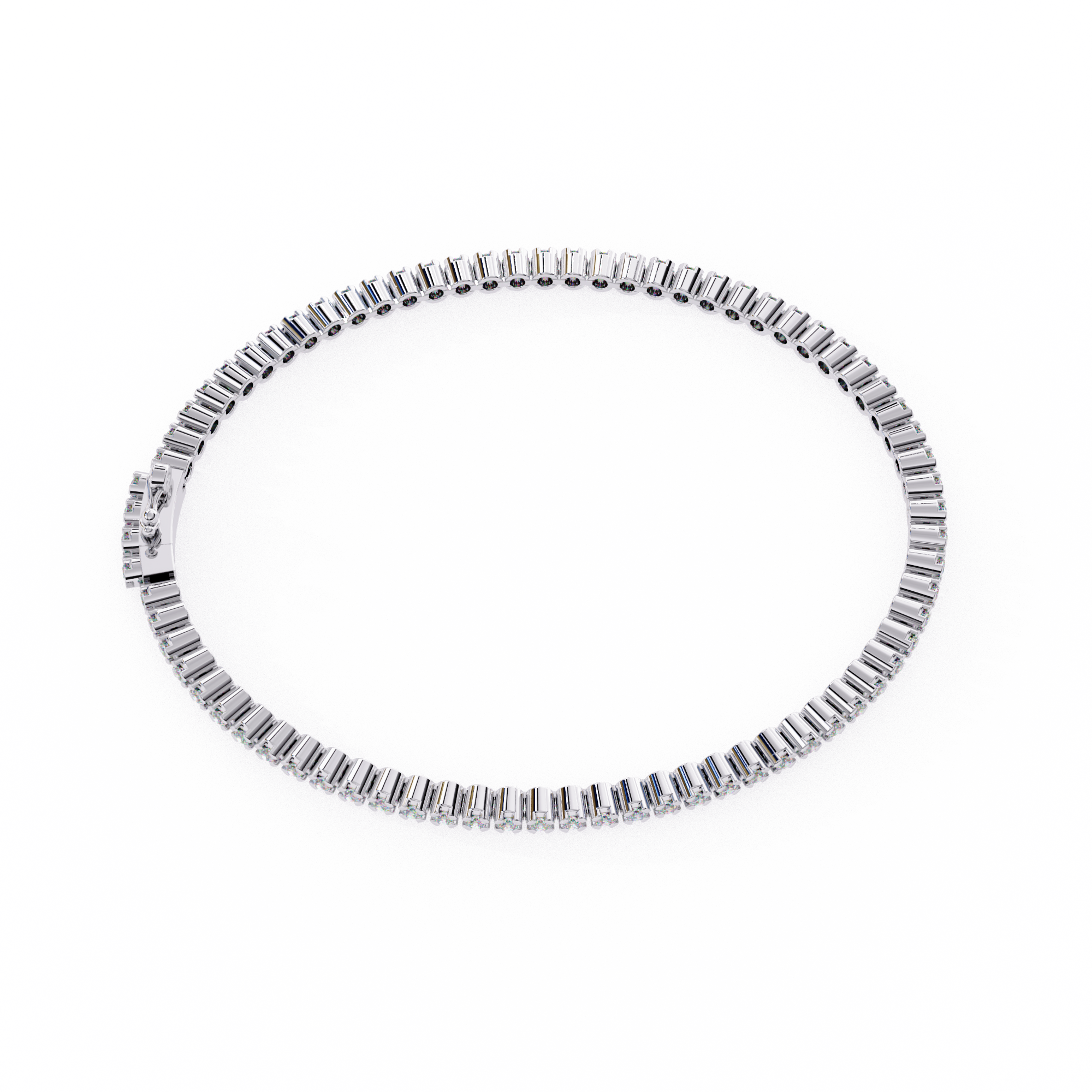 Éclat Pavé Link Bracelet in 10k–18k Gold