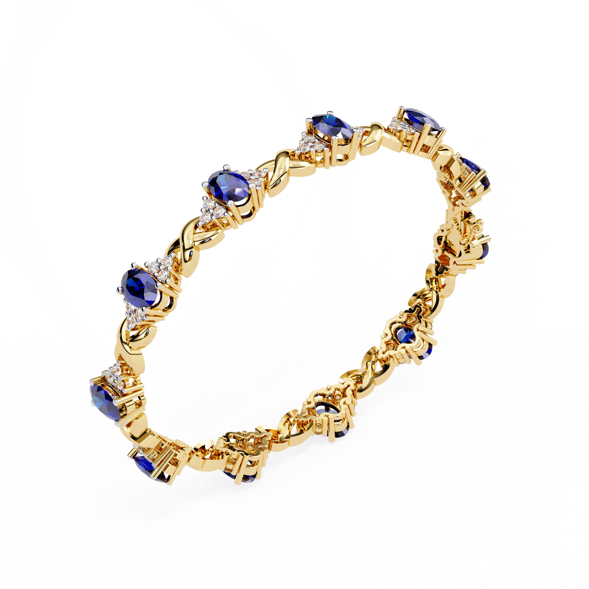 Haute Joaillerie Diamond Cuff in 10k–18k Gold