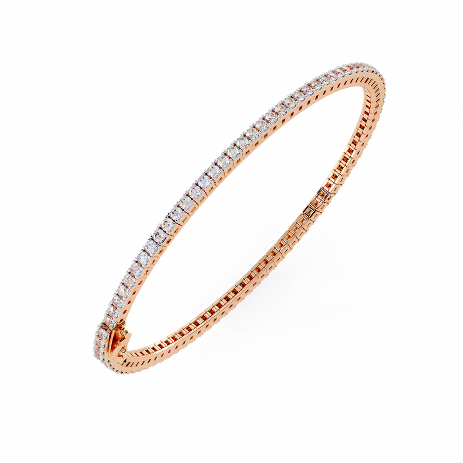 Rivière Grand Diamond Bracelet in 10k–18k Gold