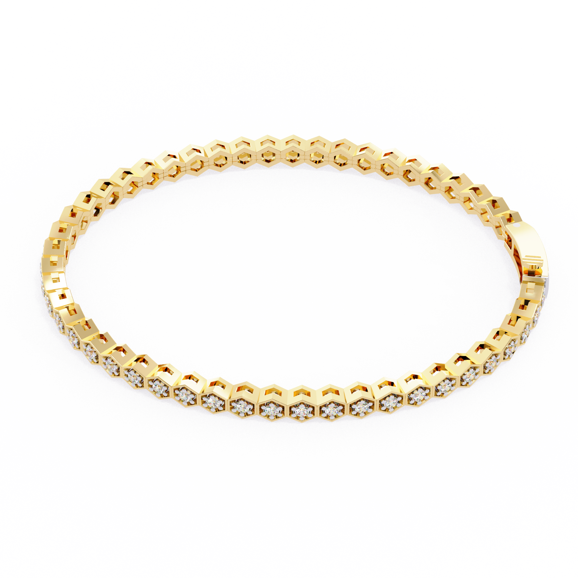 Impérial Diamond Line Bracelet in 10k–18k Gold