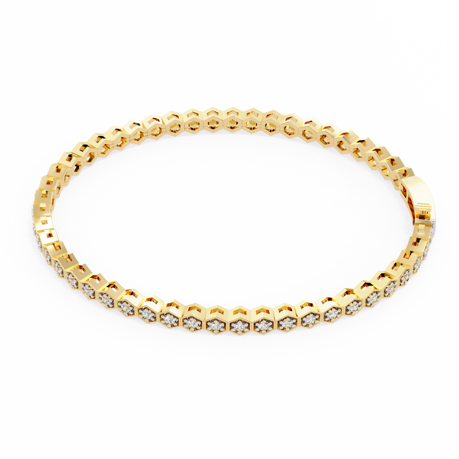 Impérial Diamond Line Bracelet in 10k–18k Gold
