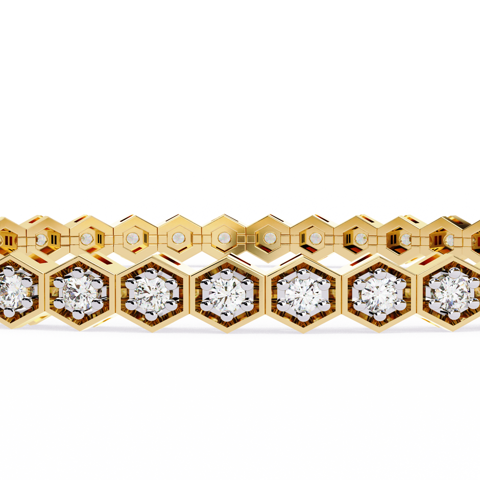 Impérial Diamond Line Bracelet in 10k–18k Gold