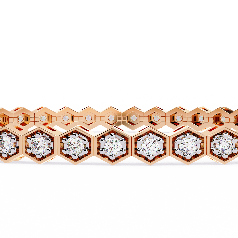 Impérial Diamond Line Bracelet in 10k–18k Gold