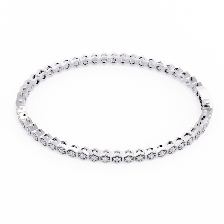 Impérial Diamond Line Bracelet in 10k–18k Gold