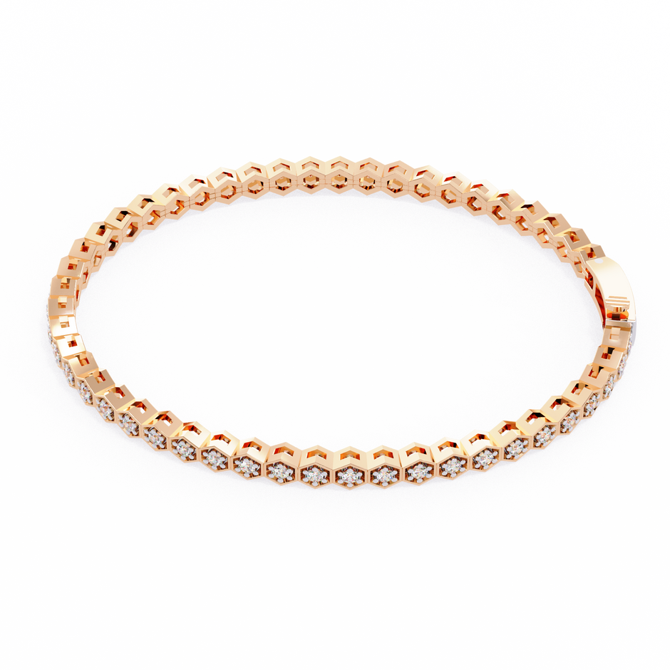 Impérial Diamond Line Bracelet in 10k–18k Gold