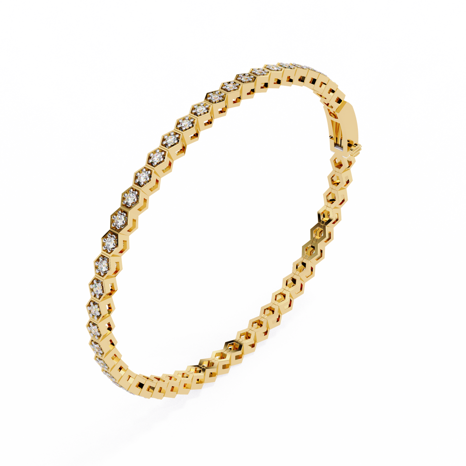 Impérial Diamond Line Bracelet in 10k–18k Gold