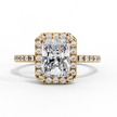 Oval-Cut Diamond Solitaire Ring in 10k–18k Gold