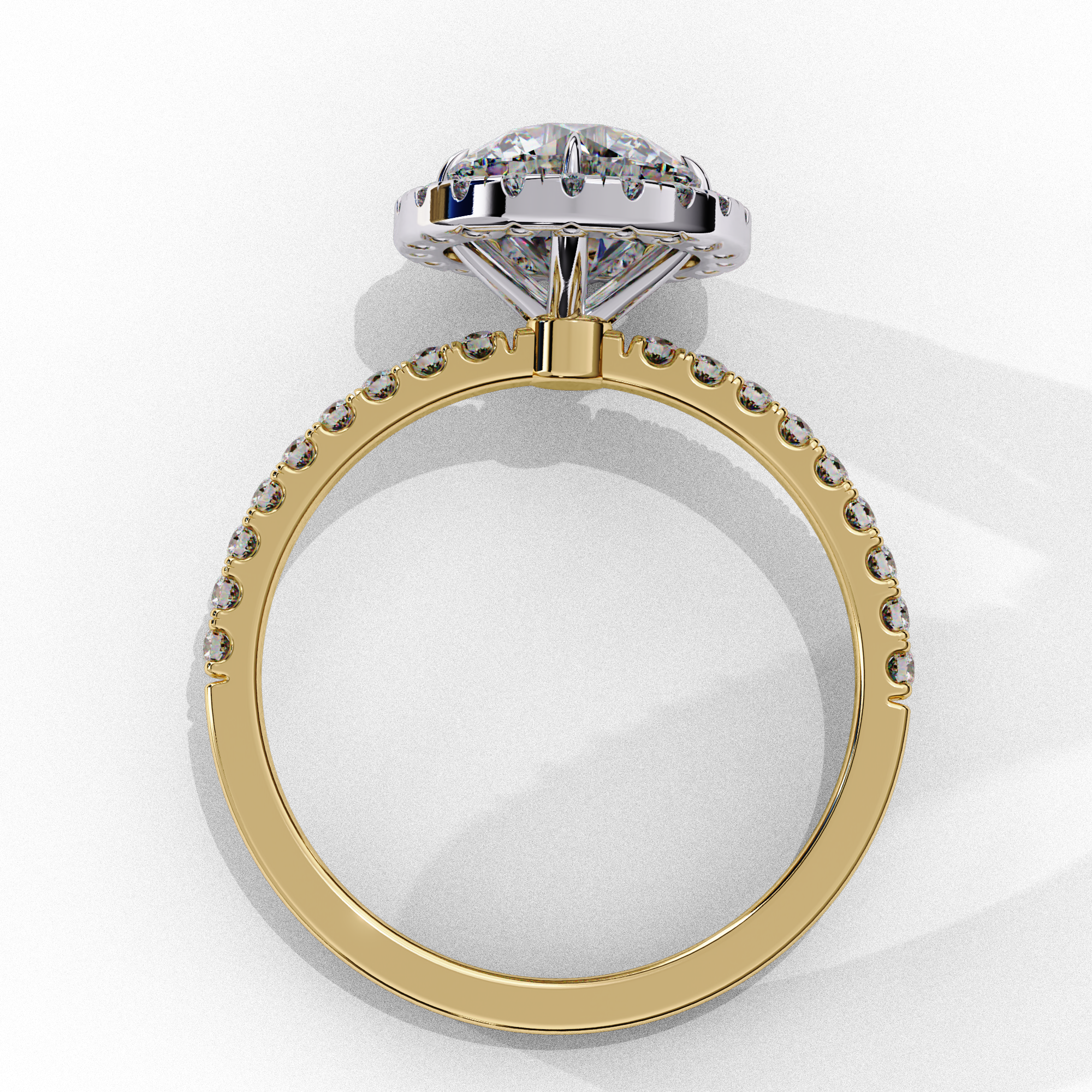 Diamond Solitaire Ring in 10k–18k Gold