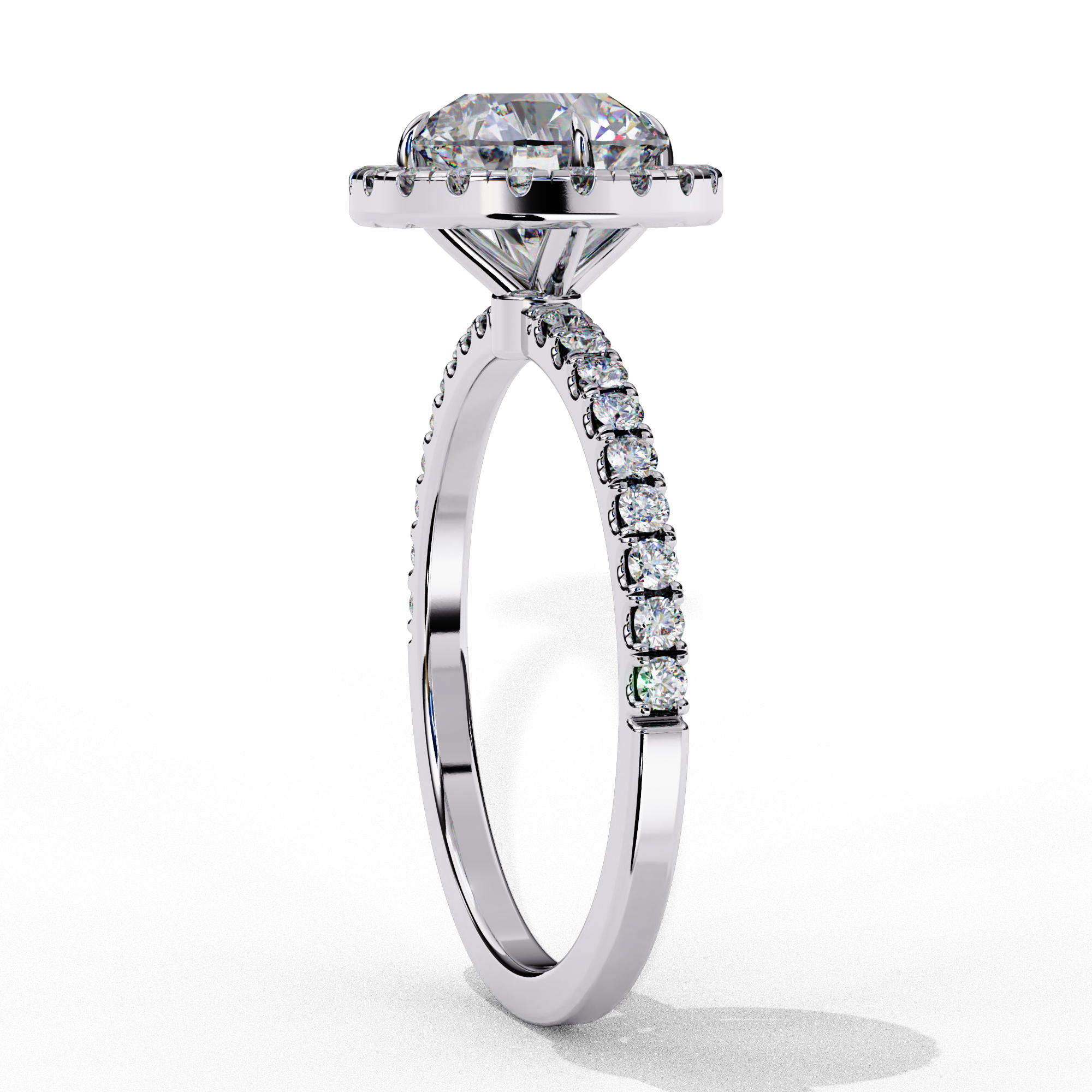 Diamond Solitaire Ring in 10k–18k Gold