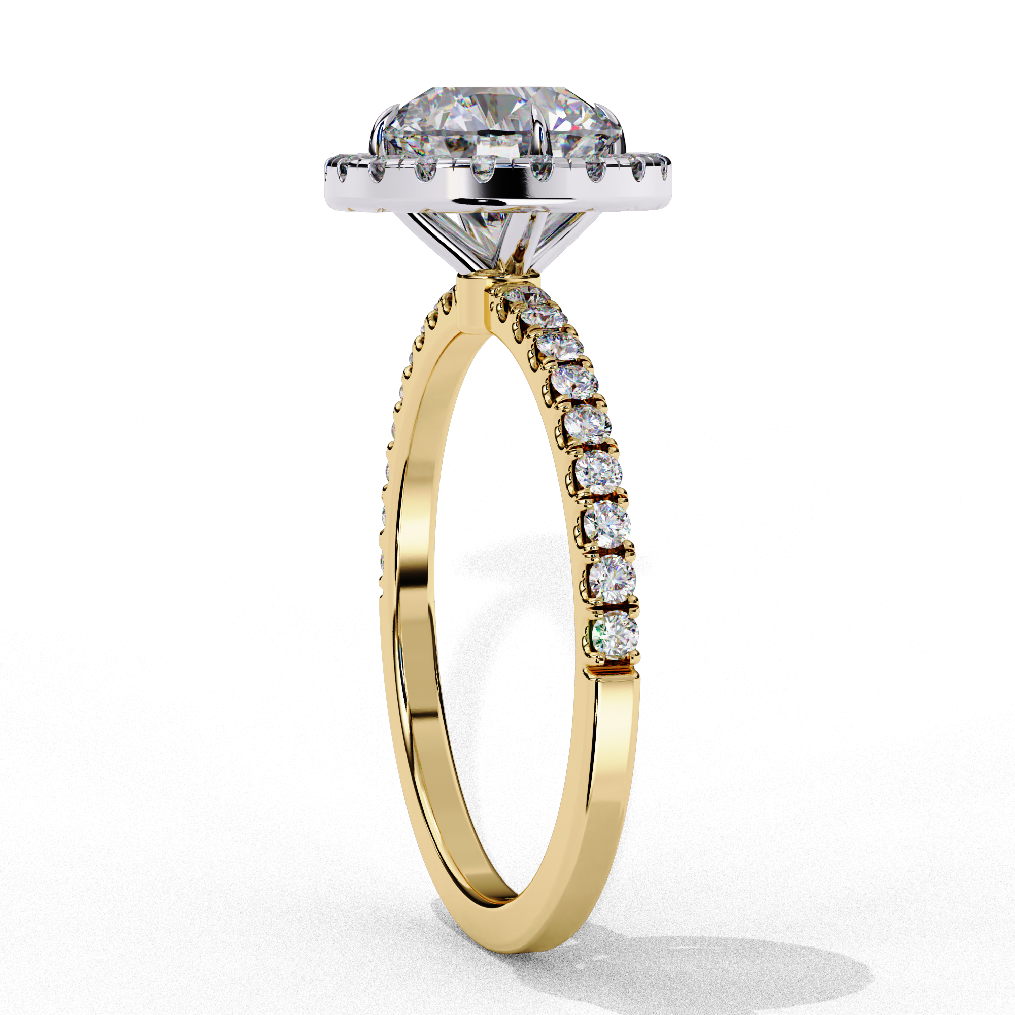 Diamond Solitaire Ring in 10k–18k Gold