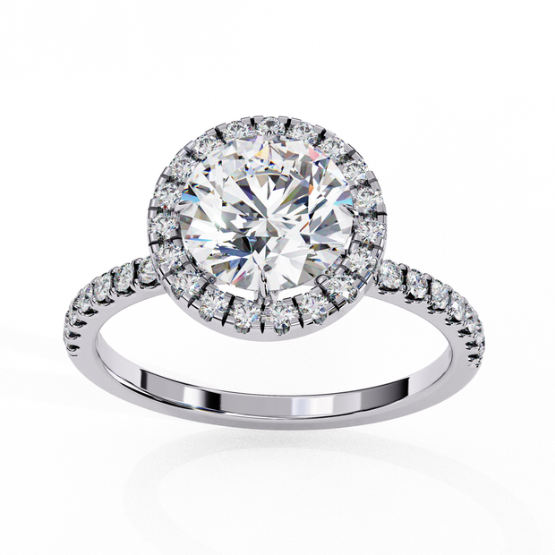 Diamond Solitaire Ring in 10k–18k Gold