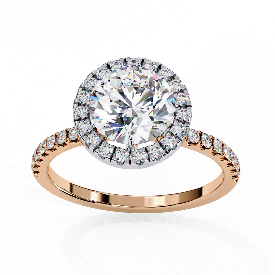 Diamond Solitaire Ring in 10k–18k Gold