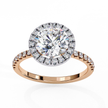 Diamond Solitaire Ring in 10k–18k Gold
