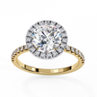 Diamond Solitaire Ring in 10k–18k Gold
