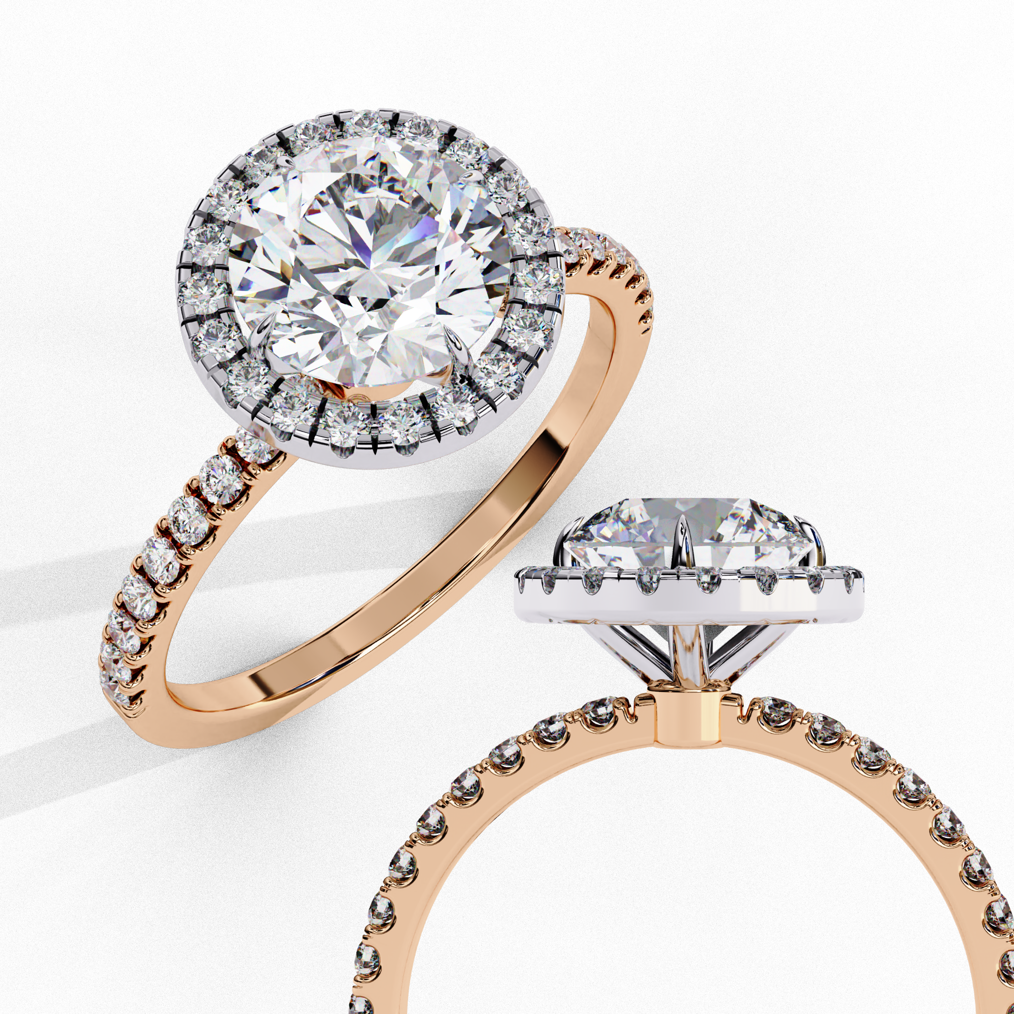 Diamond Solitaire Ring in 10k–18k Gold