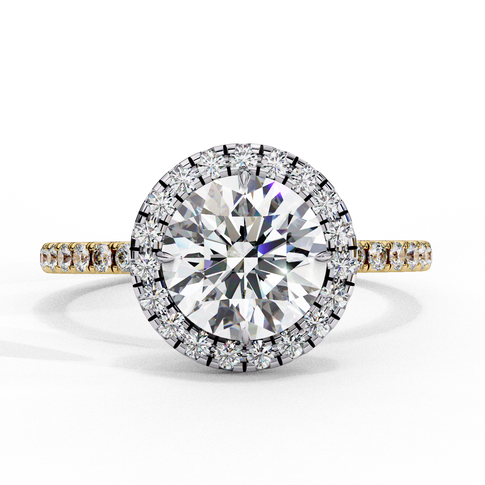 Diamond Solitaire Ring in 10k–18k Gold