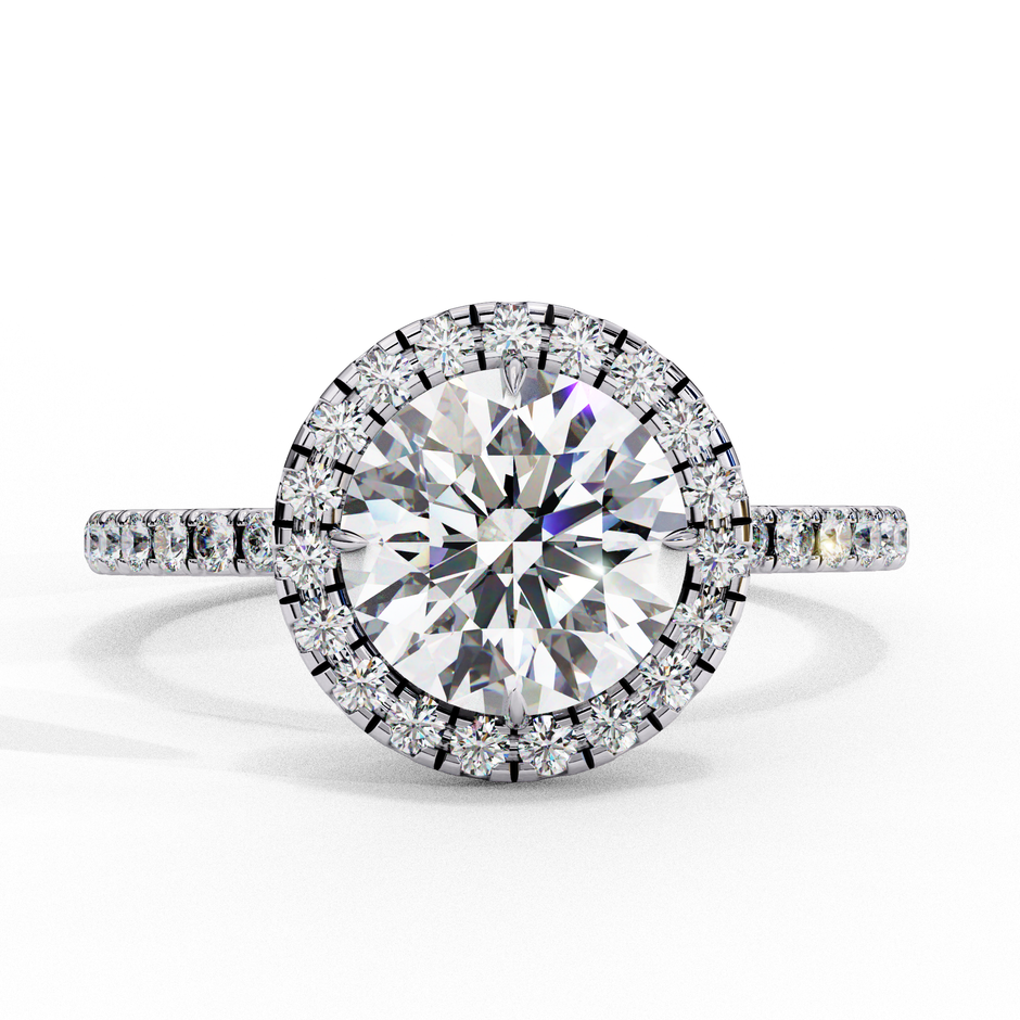 Diamond Solitaire Ring in 10k–18k Gold