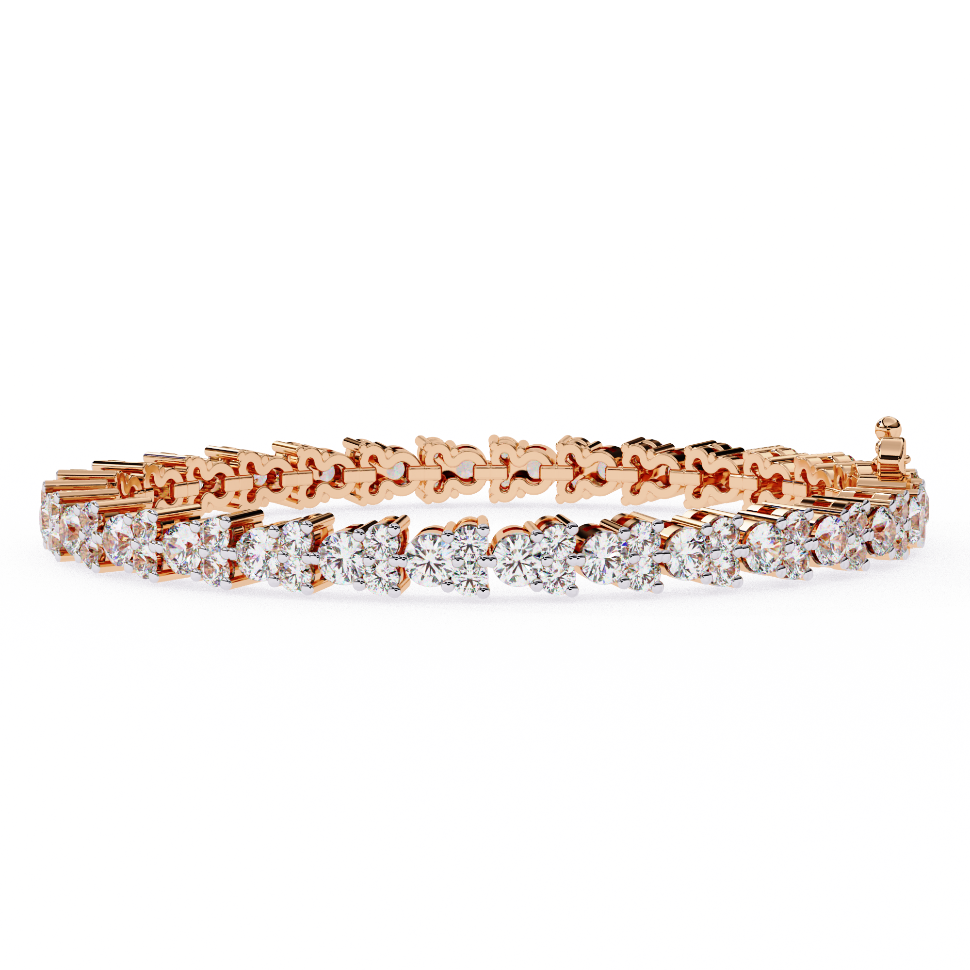Lumière Flexible Diamond Bracelet in 10k–18k Gold