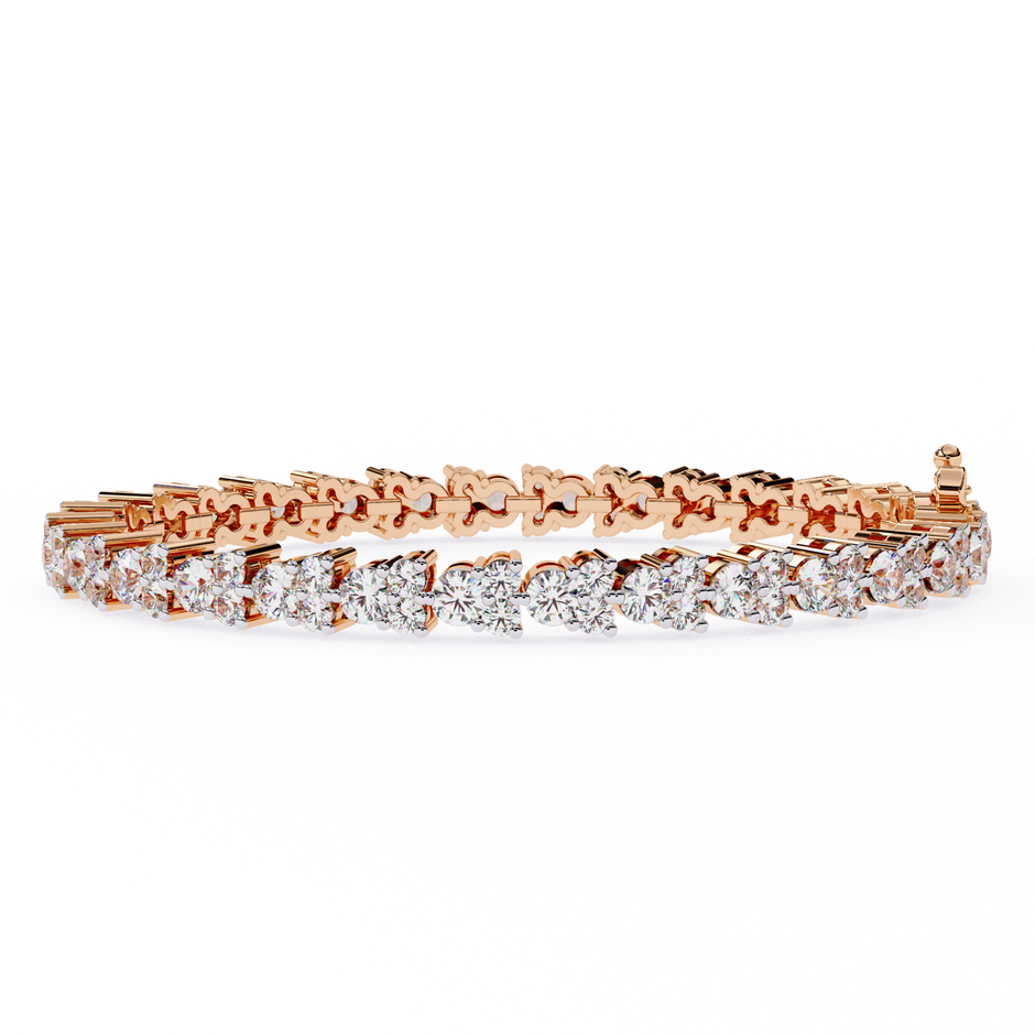 Lumière Flexible Diamond Bracelet in 10k–18k Gold
