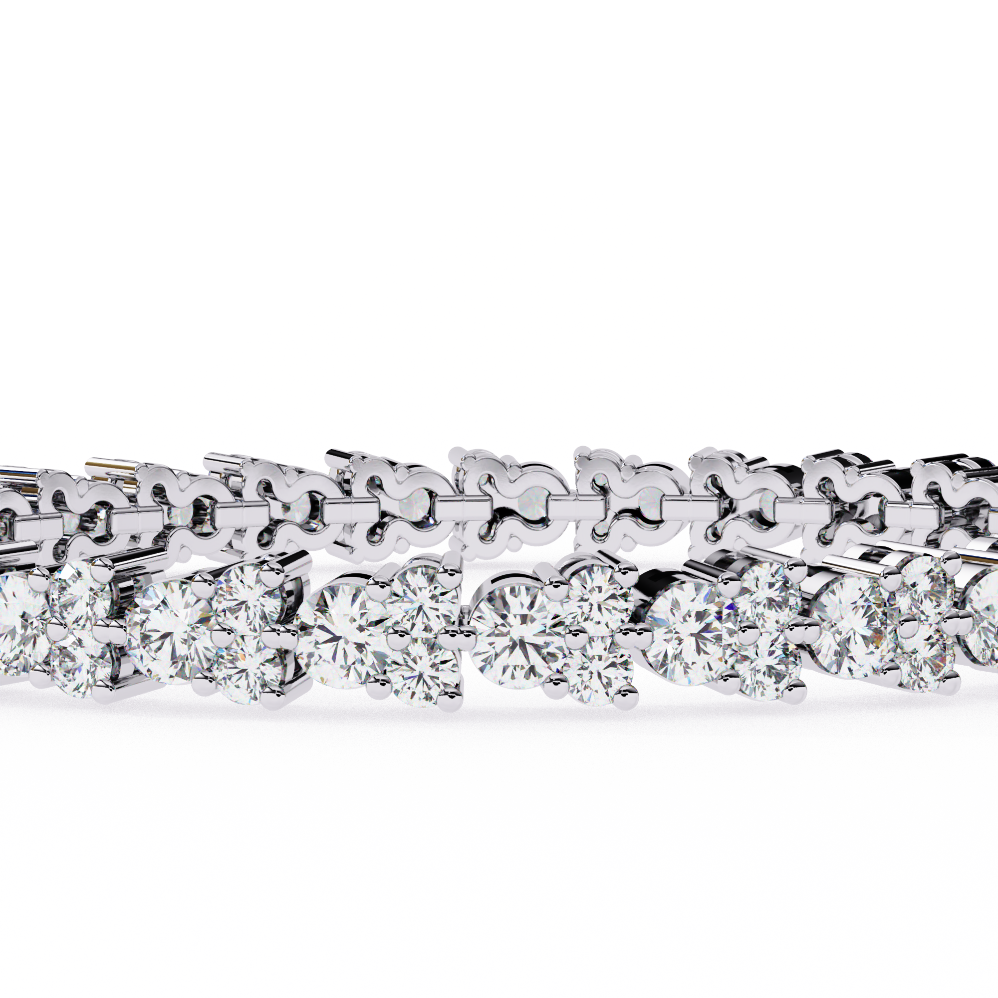 Lumière Flexible Diamond Bracelet in 10k–18k Gold